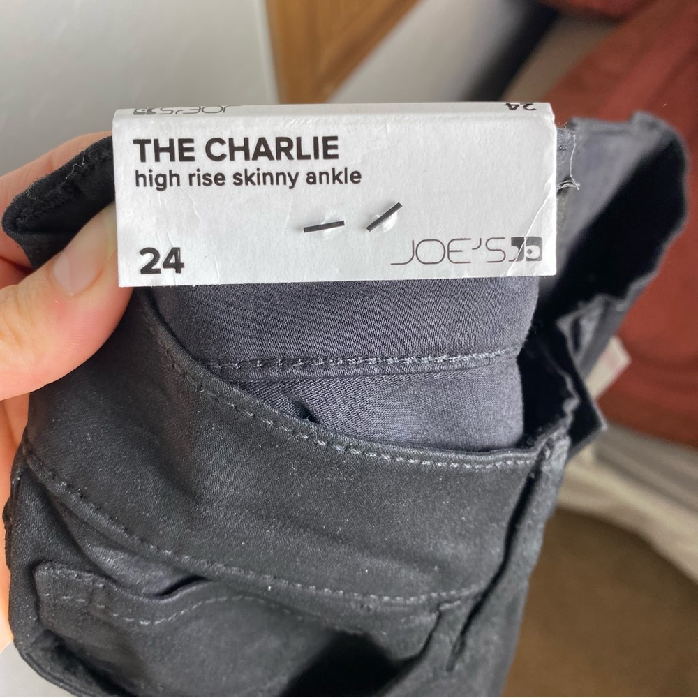 Joe’s “The Charlie” Black High Rise Skinny Jeans - Picture 3 of 13